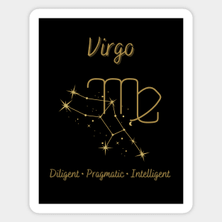 Astrology Collection - Virgo (Symbol & Constellation) Sticker